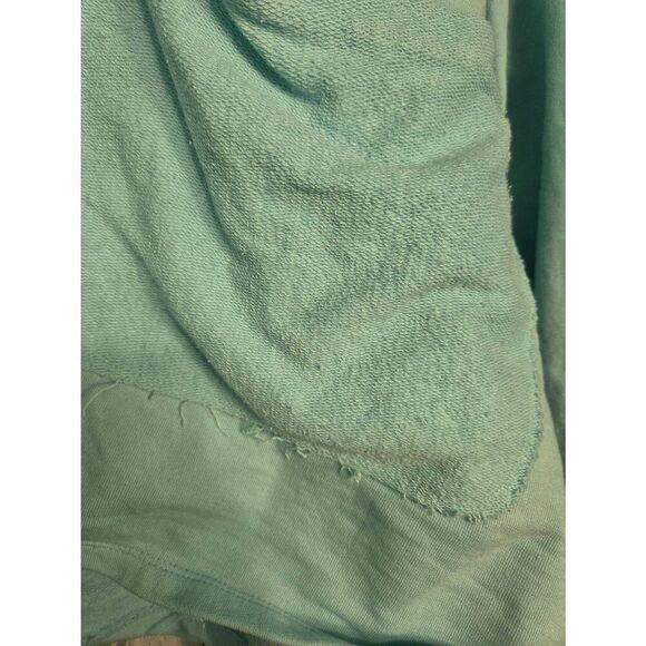 Eleven Paris Oversized French Terry Raglan Button Up Collared Sweatshirt Sz. L - Picture 7 of 8